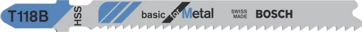 Полотно пиляльне для електролобзика Bosch Professional по металу T 118 B, 1.9-2.3х92мм, 5шт
