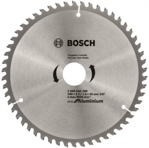 Диск пиляльний Bosch Professional Eco for Aluminium 190x2.42/1.6x30мм 54TCG