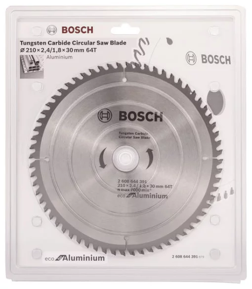 Диск пиляльний Bosch Professional Eco for Aluminium 210x2.4x30-64T