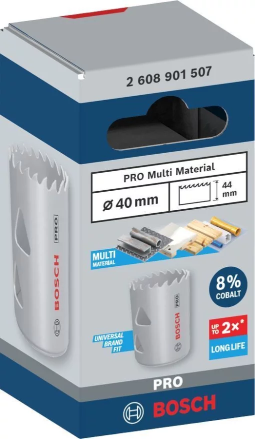 Коронка Bosch Professional Multi Material 40мм з різьбою