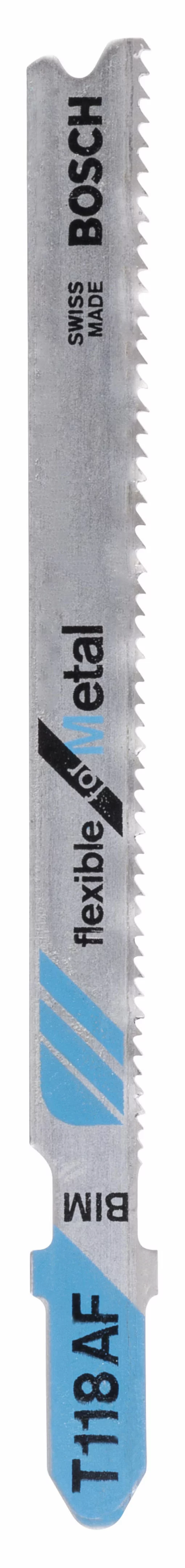Полотно пиляльне для електролобзика BiM Bosch по металу, T 118 AF, 1.1-1.5х91мм, 2шт