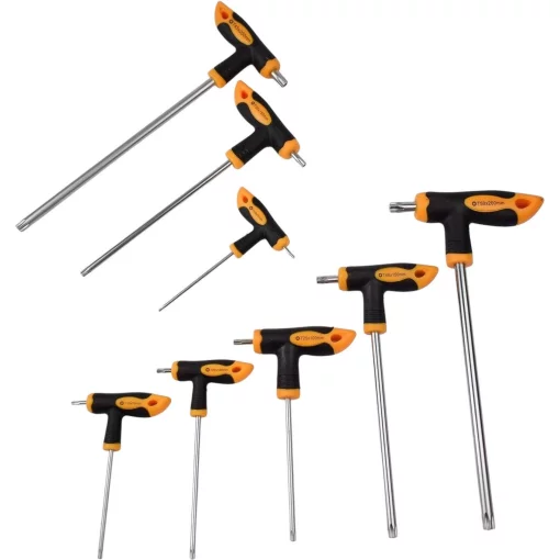 Викрутка Tolsen Т-подібні, Тorx 10-50, сталь CrV набір 8шт