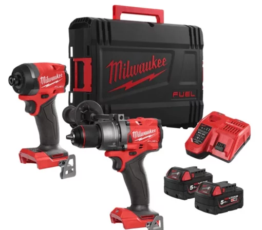 Набір з двох інструментів безщіткових Milwaukee M18FPP2A3-502X, 4933480873 , (комбінований дриль M18FPD3, ударний шуруповерт M18
