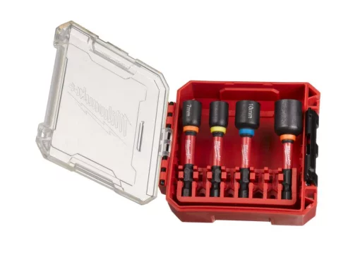 Набір насадок торцевих магнітних под зовнішній 6-гранник ShW MILWAUKEE, (7/8/10/13мм) (4 шт), пластиковий кейс