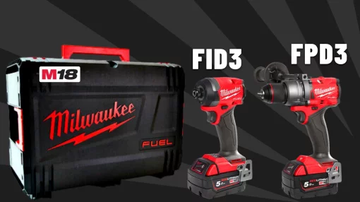 Набір з двох інструментів безщіткових Milwaukee M18FPP2A3-502X, 4933480873 , (комбінований дриль M18FPD3, ударний шуруповерт M18