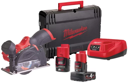 Субкомпактна багатофункціональна відрізна машина MILWAUKEE M12 FCOT-422X FUEL 4933464619 (+ заряд.пристрій, 2 акум., HD кейс)