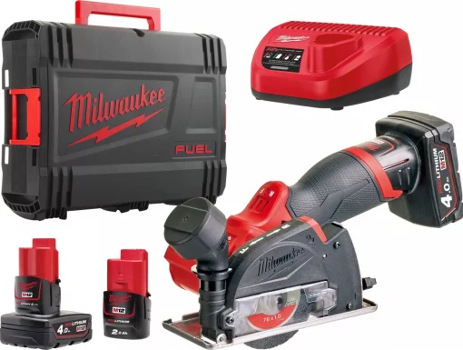 Субкомпактна багатофункціональна відрізна машина MILWAUKEE M12 FCOT-422X FUEL 4933464619 (+ заряд.пристрій, 2 акум., HD кейс)
