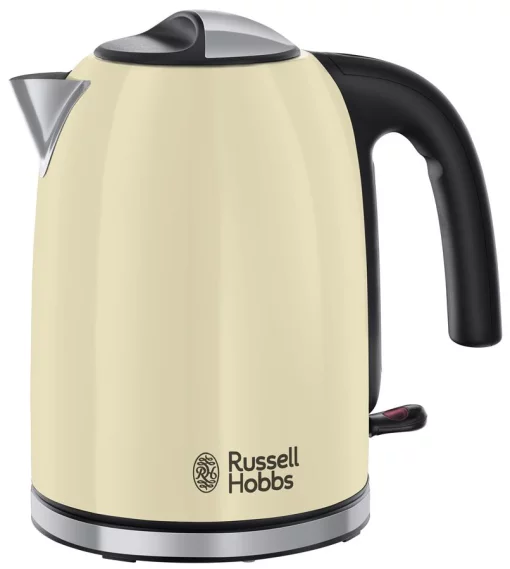 Електрочайник Russell Hobbs Colours Plus Classic 1.7л, метал, бежево-чорний