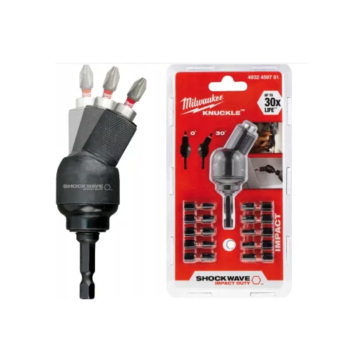 Набір біт SHOCKWAVE MILWAUKEE з насадкою Knuckle (11шт)