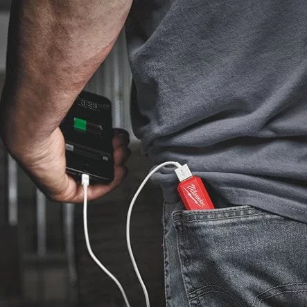 Акумулятор Li-Ion Повербанк 2,1А PPS-301 с зарядним пристроєм USB L4 MILWAUKEE 4932493335