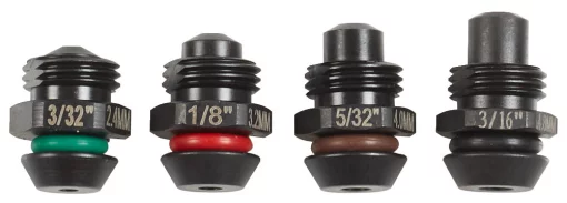 Перехідники MILWAUKEE під заклепки для акумуляторного заклепочника (2,4 / 3,2 / 4,0 / 4,8мм)