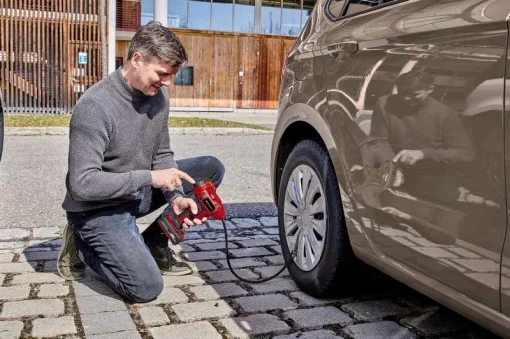 Компресор повітряний ручний Einhell CE-CC 18 Li - Solo, акумуляторний 18В PXC, до 12л/хв, 11бар, 0.76кг без АКБ та ЗП