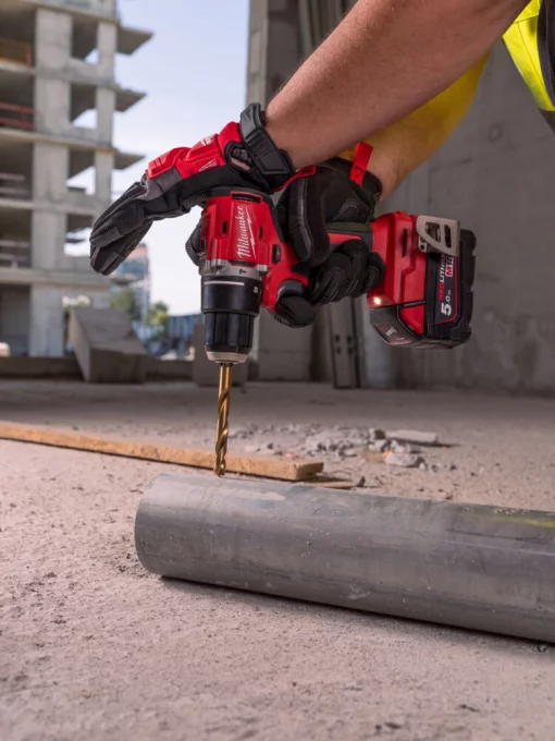 Дриль-шуруповерт акумуляторна безщіткова ударна М18 BLPDRC-422С, крутний момент 60Нм MILWAUKEE (+ заряд.прис, 2 акум., HD кейс)