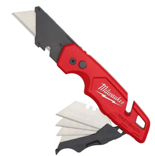 Ніж складний з трпецевидним лезом FASTBACK MILWAUKEE зі зберіганням лез