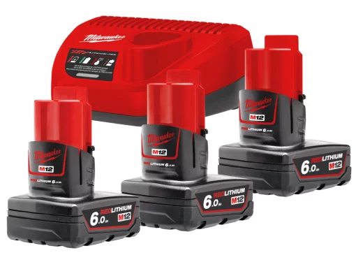 Акумулятор Li-Ion Енергокомплект M12 NRG-603 (3x 6,0 Аг, +зар.пристр.) MILWAUKEE