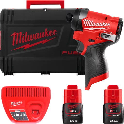 Винтоверт акумуляторнй M12 FID2-202X (170Нм) (+2 акумулятори, зарядний пристрій, HD кейс)