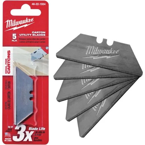 Леза змінні трапецієподібні MILWAUKEE, закругленні (5шт)