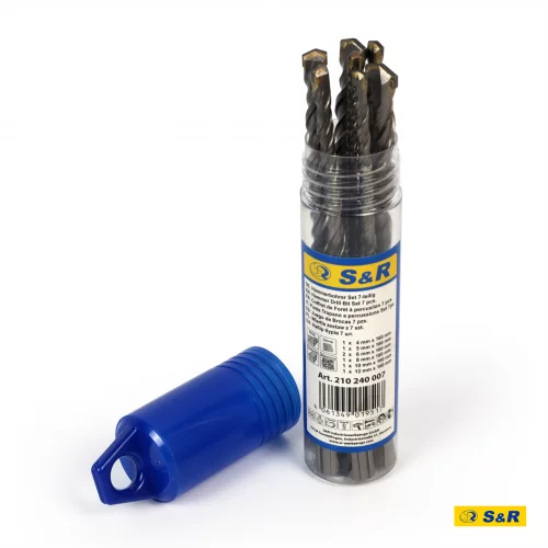 Набір бурів S&R Meister sds-plus 7 шт у тубусі