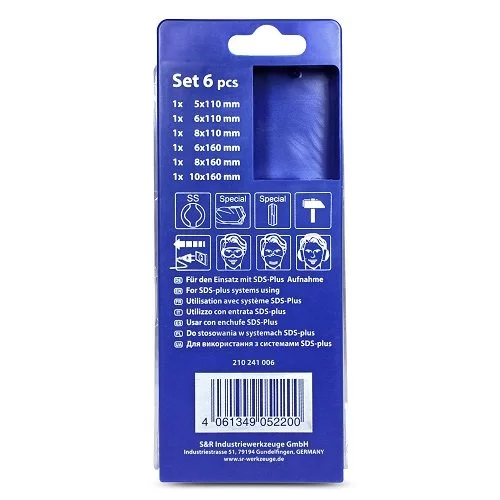 Набір бурів S&R Meister 6 шт бетон