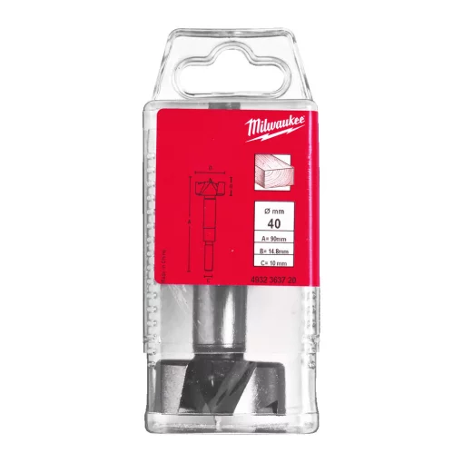 Свердло FORSTNER MILWAUKEE, діаметр 40х90мм