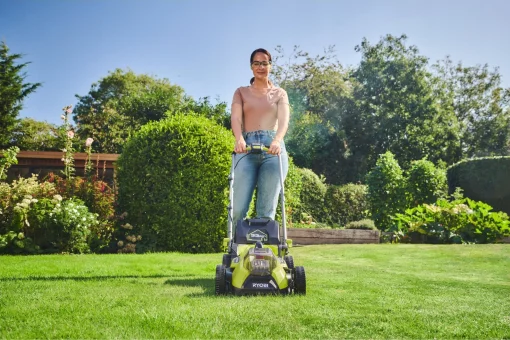 Газонокосарка акумуляторна безщіткова RYOBI RY18LMX33A-150