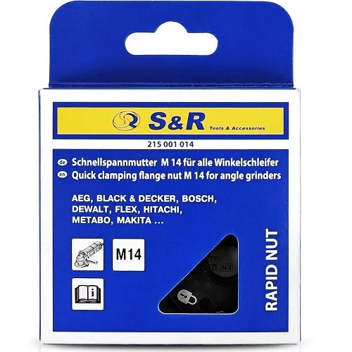 Гайка S&R швидкозатискна М14 для кутових шліфувальних машин