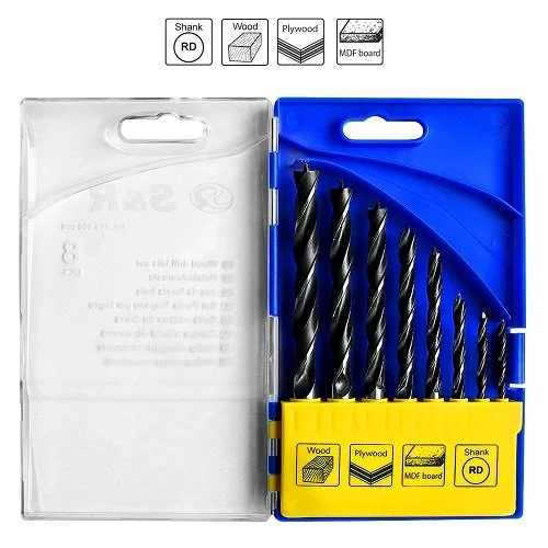Набір свердел по дереву S & R 8 шт.