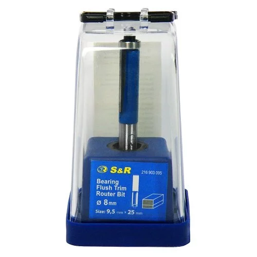 Фреза кромочная S & R 9,5х25 мм пряма з підшипником