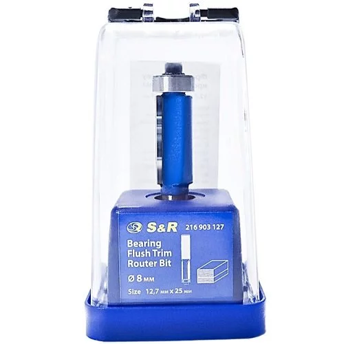 Фреза кромкова S&R 12,7хх25 мм пряма з підшипником