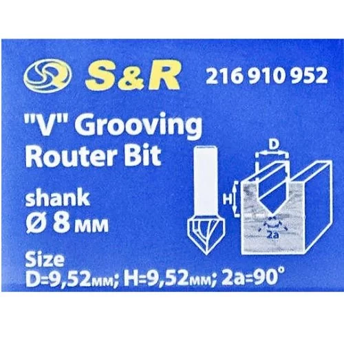 Фреза V-подібна 90° S&R