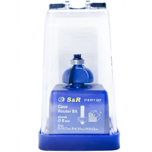 Фреза для деревини галтельна S&R 25,7х6,35х9,52мм