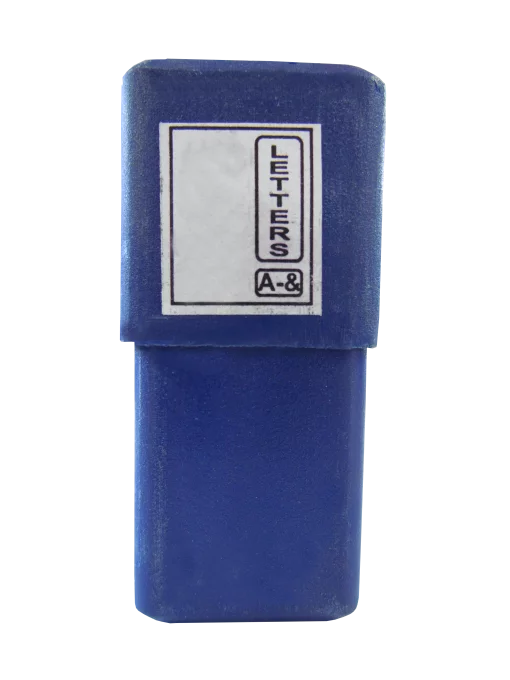 Набір клейм букв.лат.8мм 27 одиниць