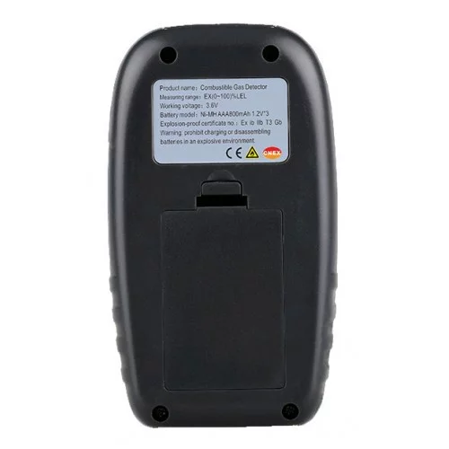 Детектор горючих газів + термометр (0-100% LEL, 0-50 °C) WINTACT WT8823