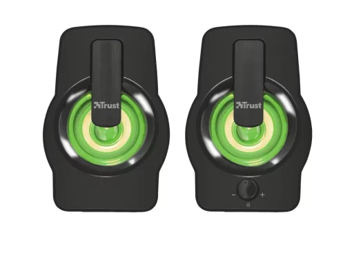 Акустична система Trust Gemi 2.0, USB/AUX, RGB, чорний