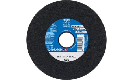 Круг відрізний 125*1,6*22мм SG ALU алюм./кольорові метали