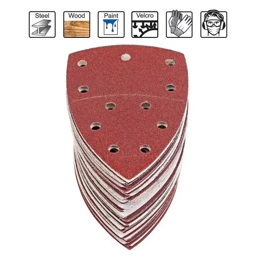 Набір шліфпаперу S&R 105х152 мм 60 шт для дельташліфмашин