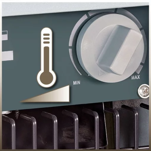 Обігрівач електричний Einhell EH 2000, 2кВт, 20м2, нагрів. елемент тен, переносний, IP24, сірий, 4.05кг