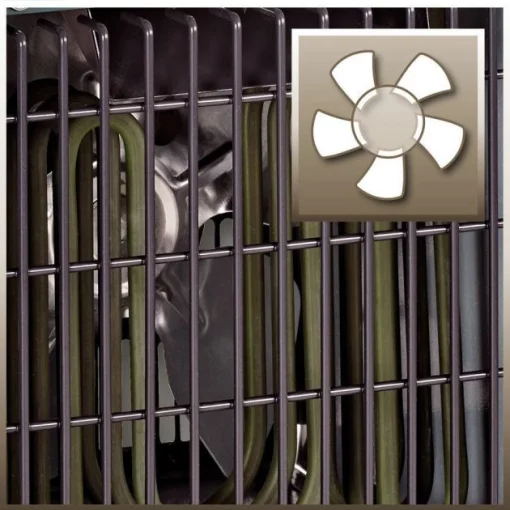 Обігрівач електричний Einhell EH 2000, 2кВт, 20м2, нагрів. елемент тен, переносний, IP24, сірий, 4.05кг