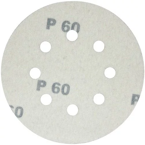 Набір шліфувальних кругів S & R D125 P60 - 8 отворів, 5 шт.