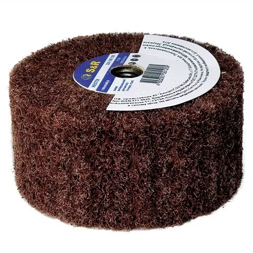 Шліфувальний валик з нетканого матеріала S & R 100x50xM14 120з