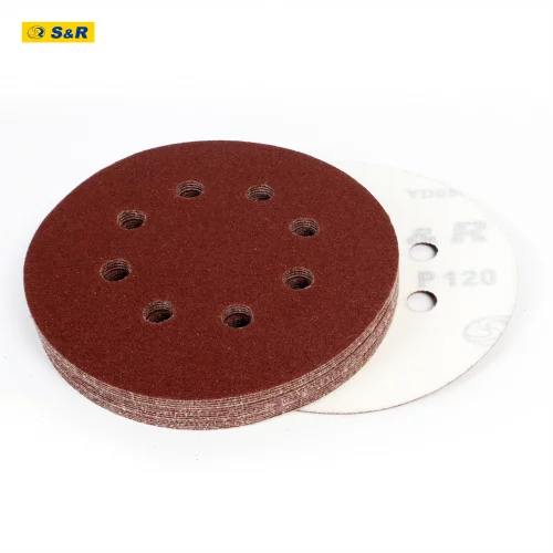 Набір шліфувального паперу S&R 8 отворів 125 мм 120 шт
