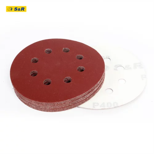 Набір шліфувального паперу S&R 8 отворів 125 мм 120 шт