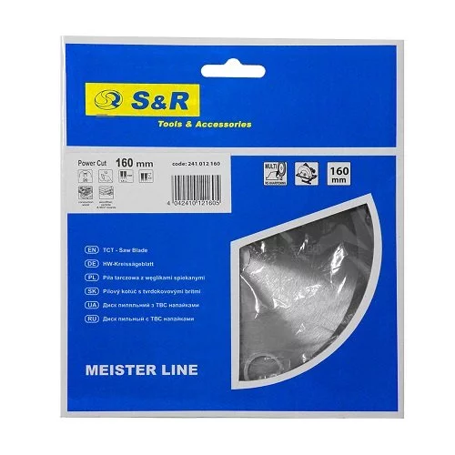 Диск пиляльний S & R Meister Power Cut 160x20 16 x2,6 мм