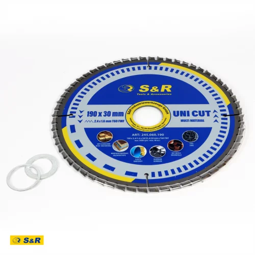 Диск пиляльний універсальний S&R UniCut Meister FWF 190х30х2, 4 мм