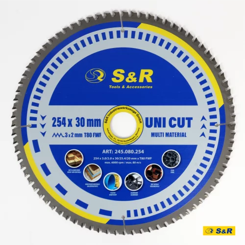 Диск пиляльний універсальний S&R UniCut Meister FWF 254х30х3 мм