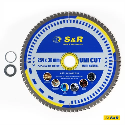 Диск пиляльний універсальний S&R UniCut Meister FWF 254х30х3 мм