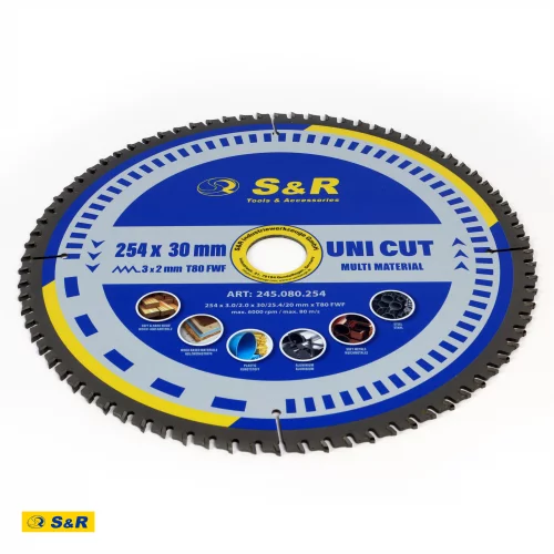 Диск пиляльний універсальний S&R UniCut Meister FWF 254х30х3 мм