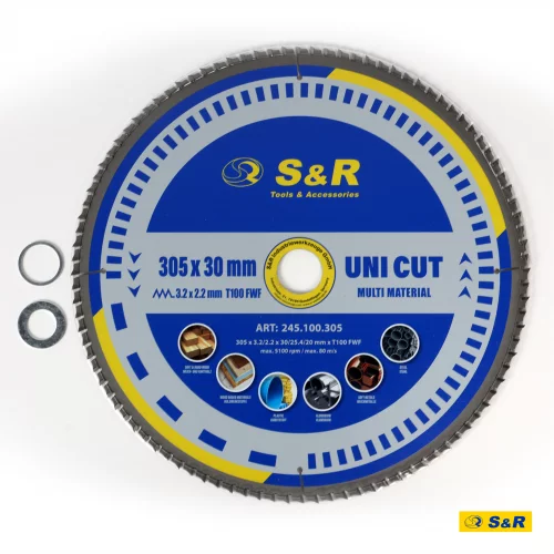 Диск пиляльний універсальний S&R UniCut Meister FWF 305х30х3,2 мм