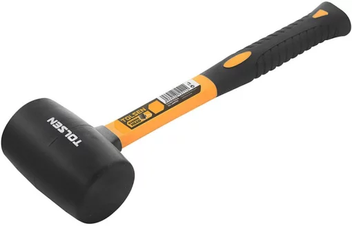Киянка гумова Tolsen 450г 33мм руків'я скловолокно