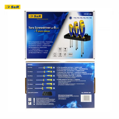 Набір викруток S & R TORX 6 шт